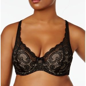 Playtex Love My Curves Lift Underwire Black Bra